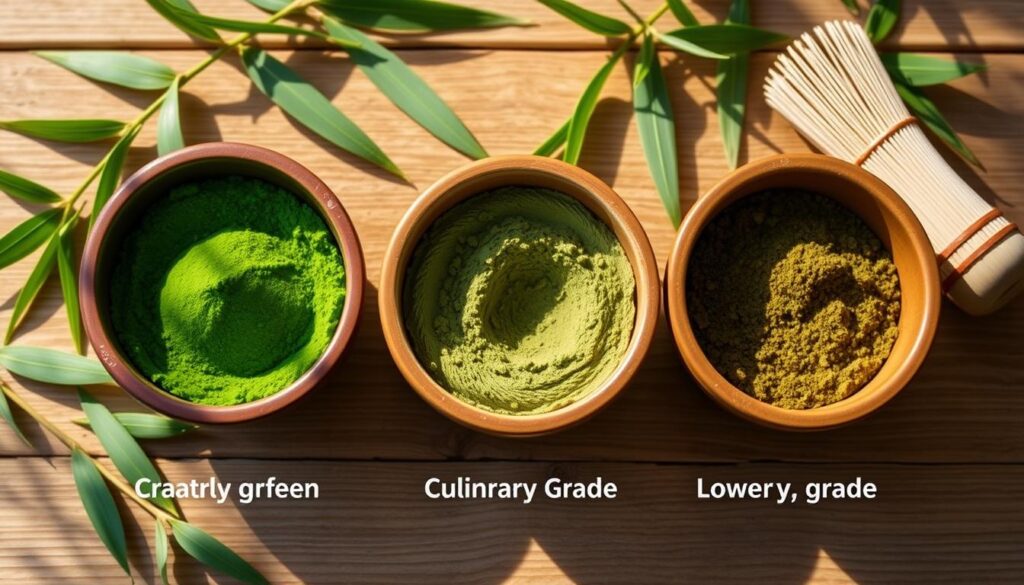 Matcha Powder Grades Comparison