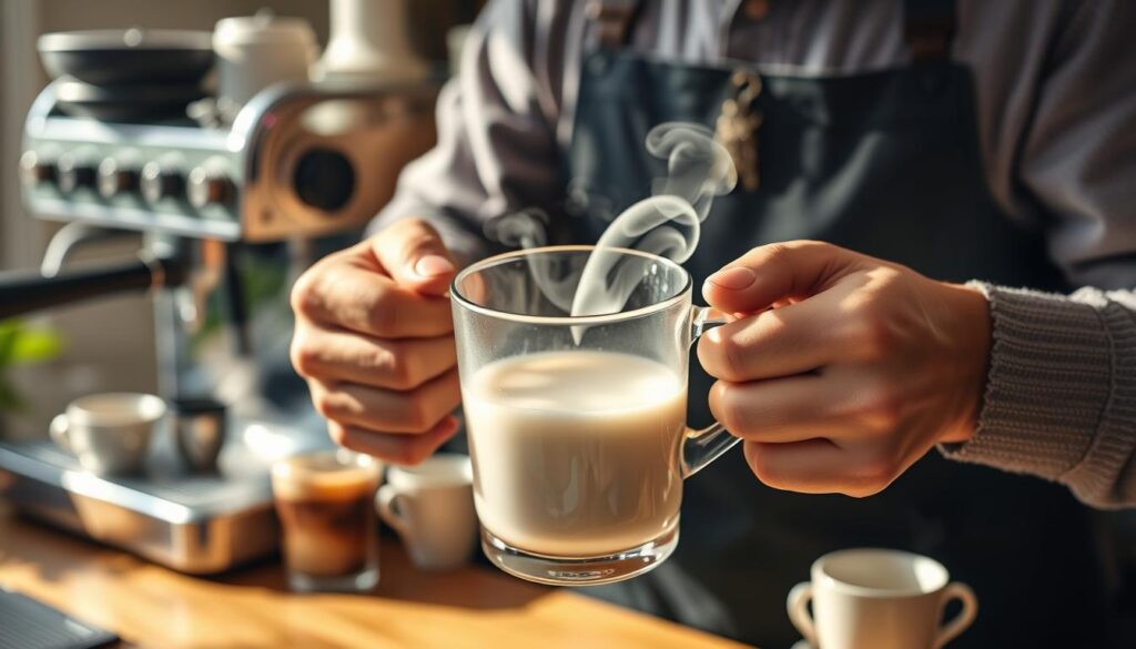 Milk Steaming Technique for Latte Art