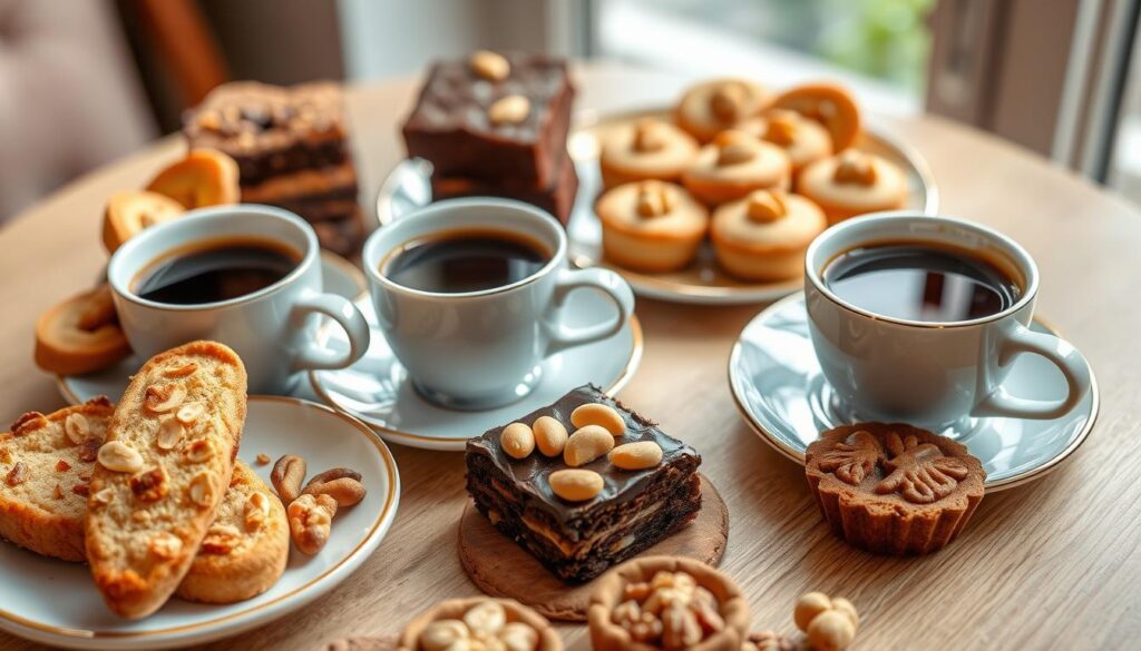 Nut-based desserts and espresso pairing