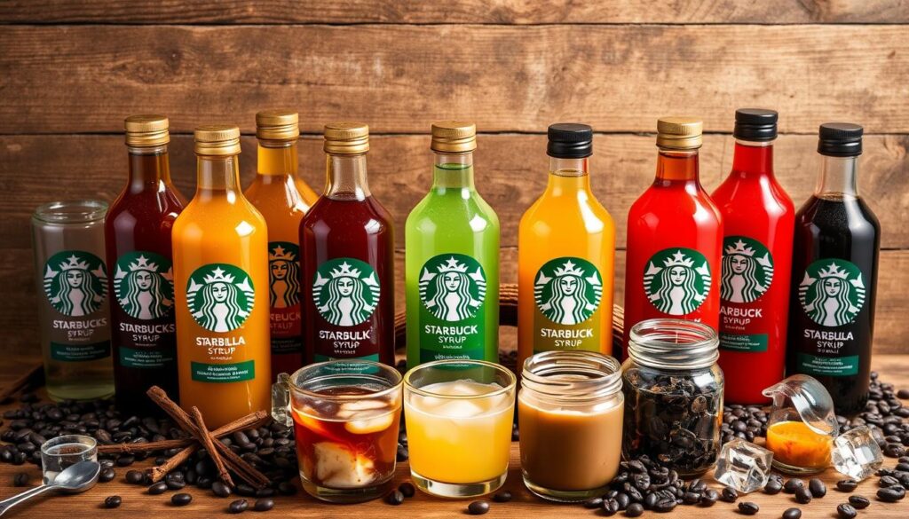 Starbucks syrups and coffee flavoring techniques