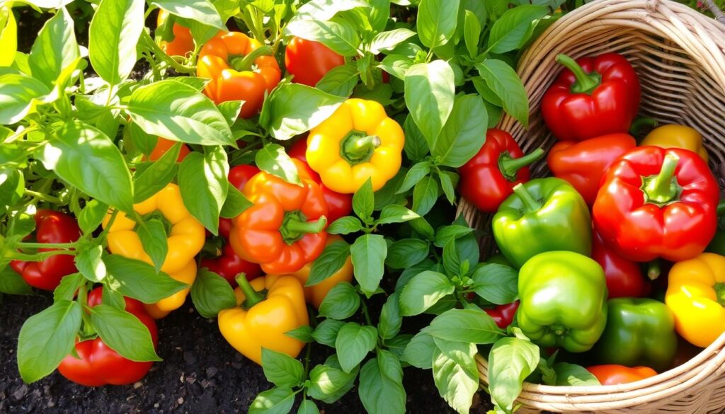 bell pepper harvest