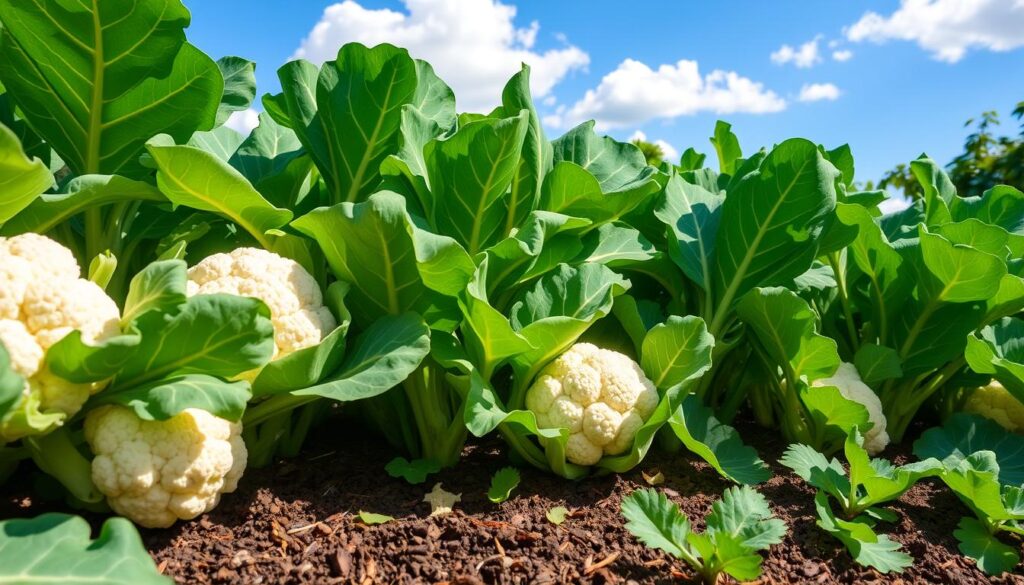 cauliflower growing tips