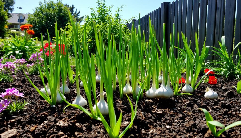 garlic growing location