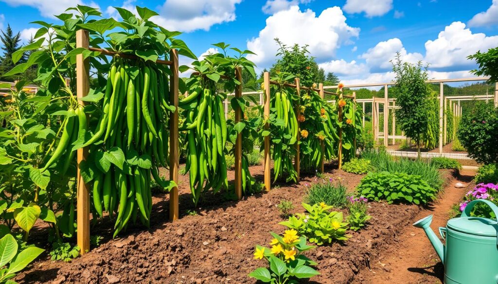 growing green beans