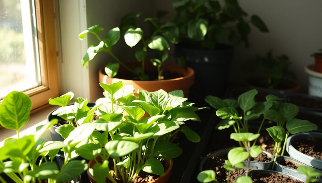 growing spinach indoors