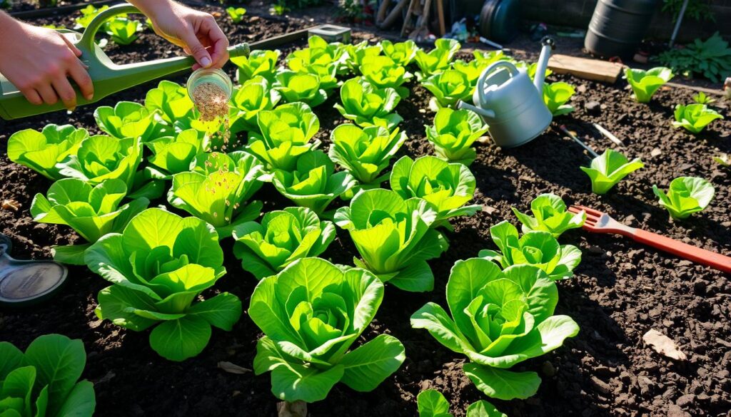 lettuce fertilization