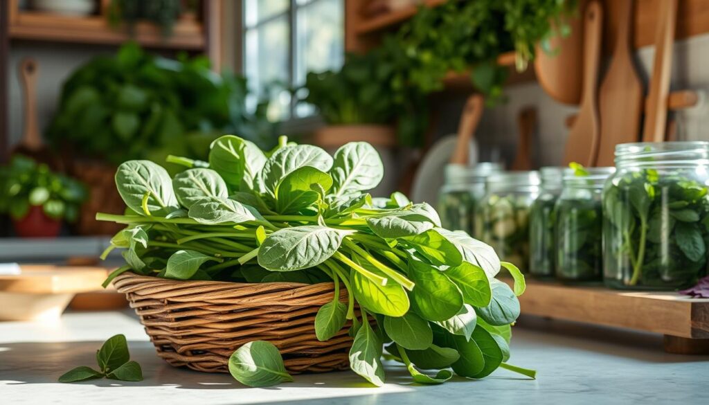 spinach storage