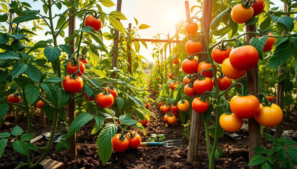 tomato growing season