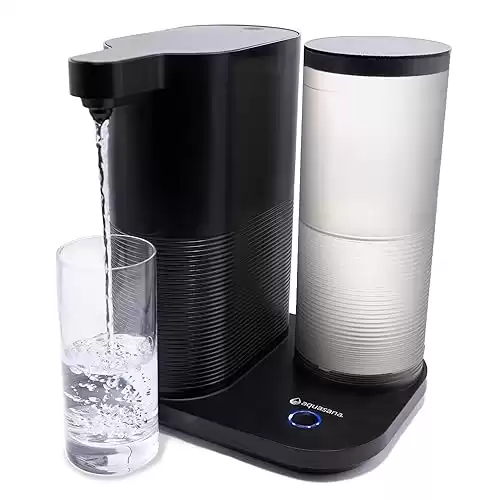 Aquasana Countertop Water Filter System for Drinking Water Clean Water Machine Removes 97% of Chlorine from Tap Water Compact Water Filtration for Kitchen